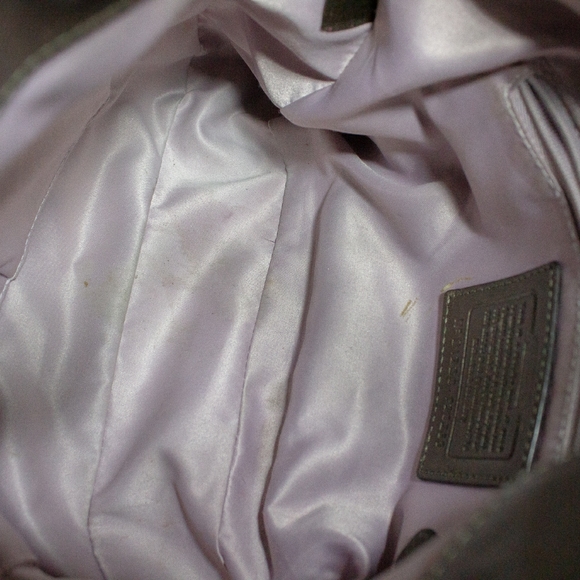 Coach Ashley 3 Color Metallic Signature Hobo - Picture 3 of 6